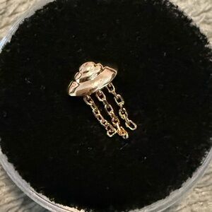 Authentic Junipurr Beam Me Up UFO Threaded Earring 14k Rose Gold Brand New